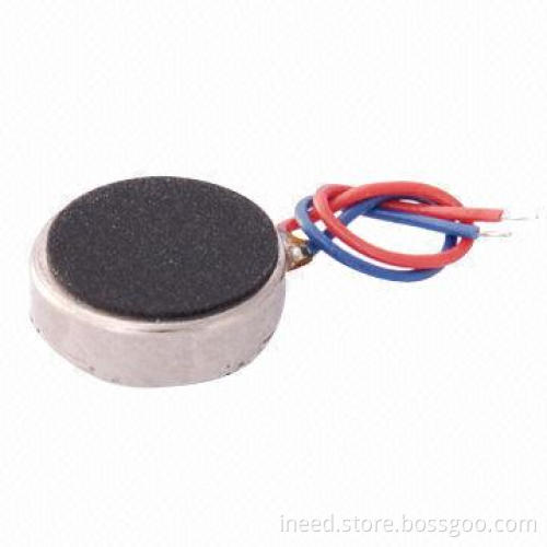 D8 x T2.7 Waterproof Coin Vibration Motor with 55mA Low-current Consumption at 3.0V DC